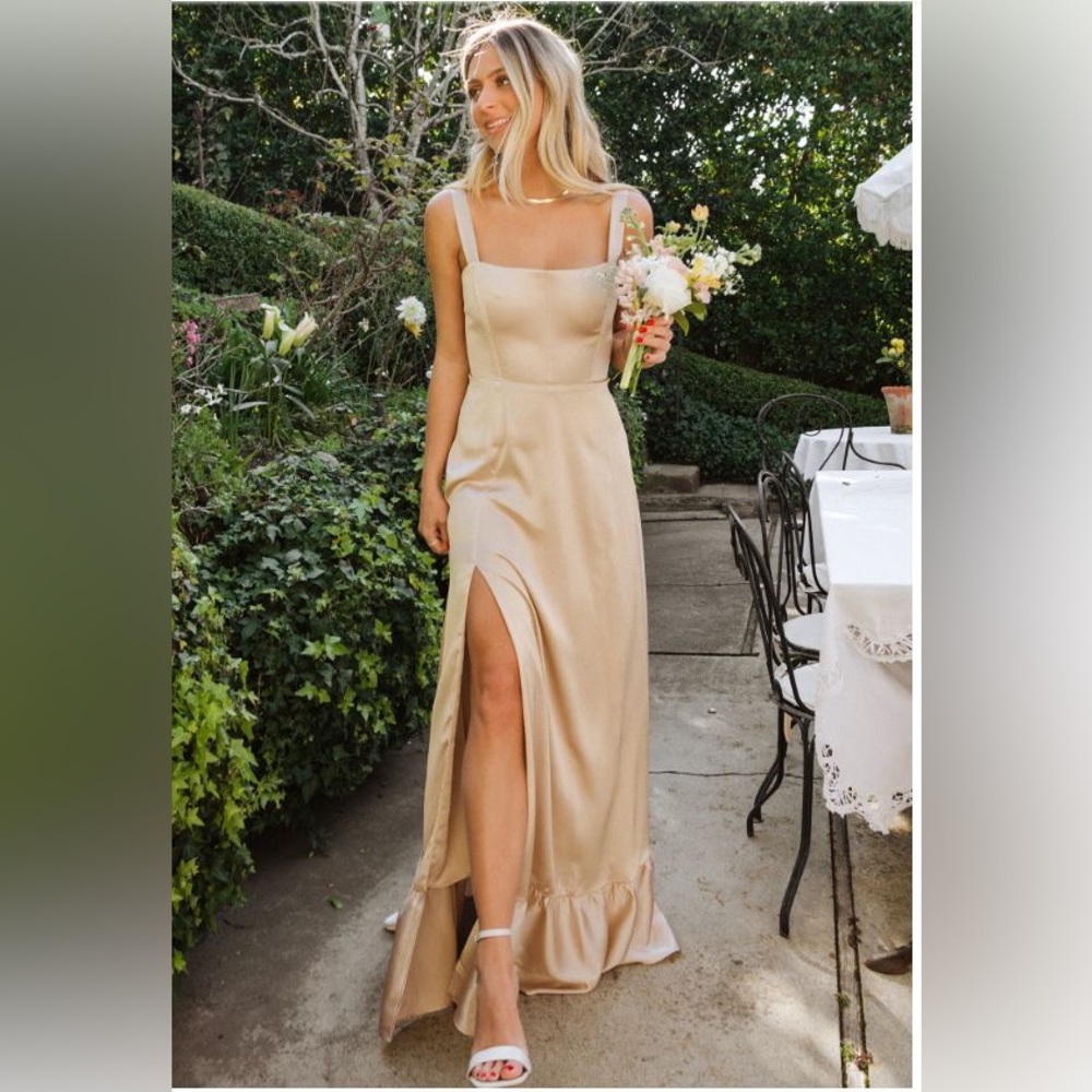 Gold Bridesmaid Dress - Show Me Your Mumu Clarissa Corset Dress